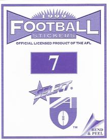 1999 Select AFL Stickers #7 Michael O’Loughlin Back